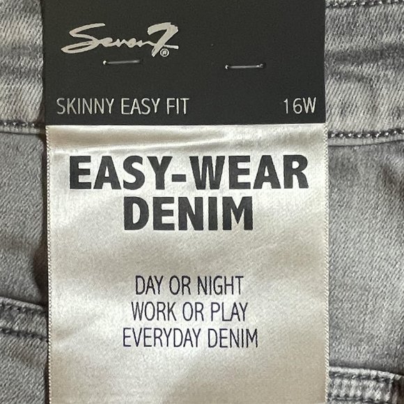 NWT Seven 7 Skinny Easy Fit Women's Jeans‎ Size 16W - Picture 6 of 6